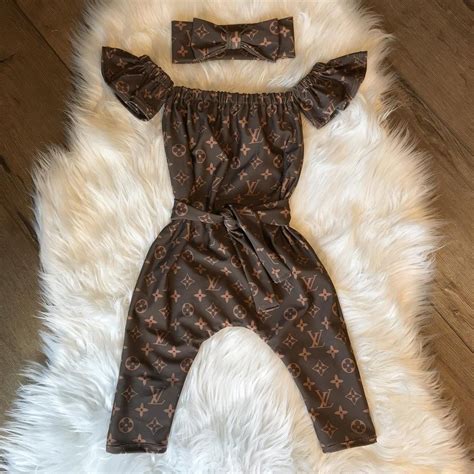 louis vuitton romper baby|louis vuitton baby sets.